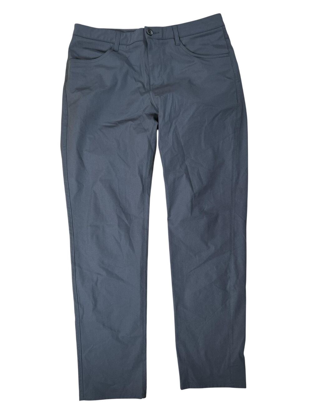 Vuori Pants Mens 32x32 Gray Chino Slim Tapered Microfiber Travel Casual